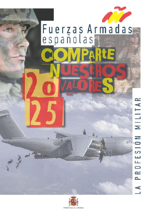 Portada del folleto La profesión militar
